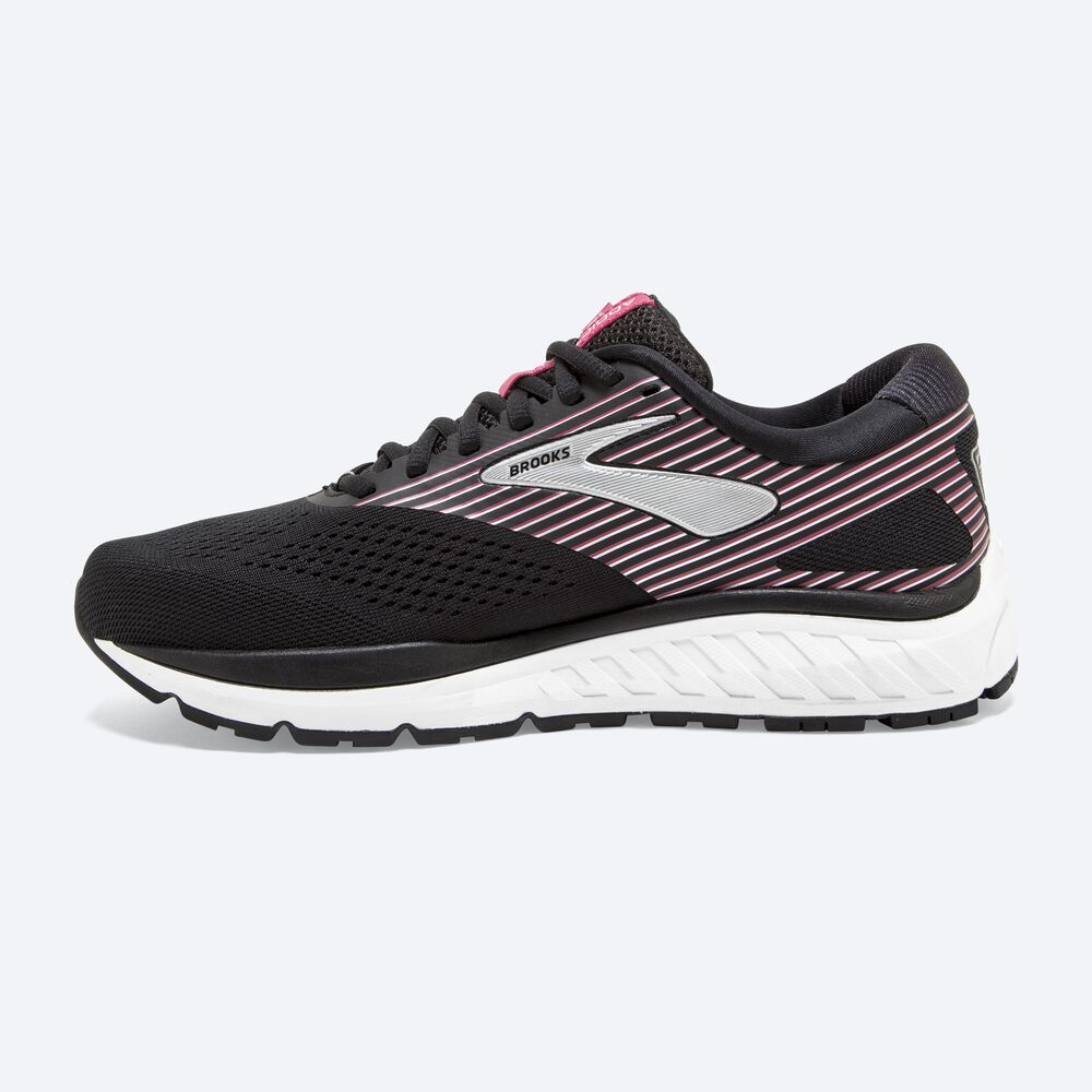 Brooks Addiction 14 Kadın Koşu Ayakkabısı Siyah/Pembe/Gümüş | TR-461932