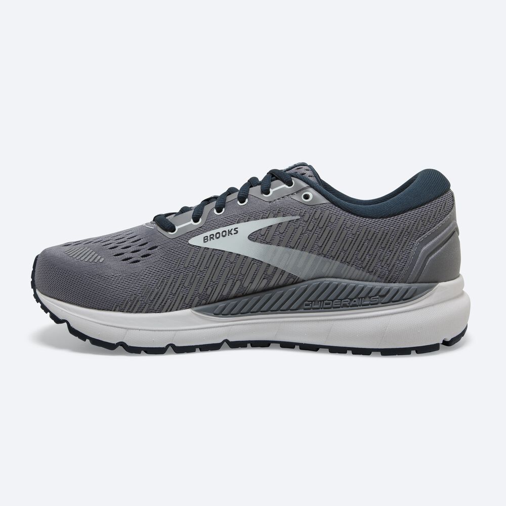 Brooks Addiction GTS 15 Kadın Koşu Ayakkabısı Gri/Lacivert/Açık Turkuaz | TR-634182