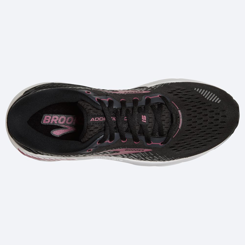 Brooks Addiction GTS 15 Kadın Koşu Ayakkabısı Siyah | TR-786450