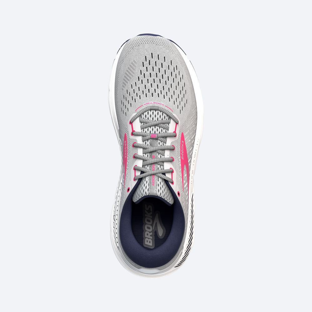 Brooks Addiction GTS 15 Kadın Koşu Ayakkabısı Gri/Lacivert/Pembe | TR-812340