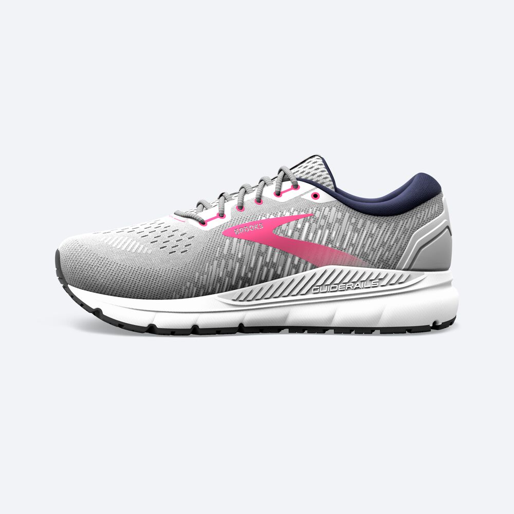 Brooks Addiction GTS 15 Kadın Koşu Ayakkabısı Gri/Lacivert/Pembe | TR-812340