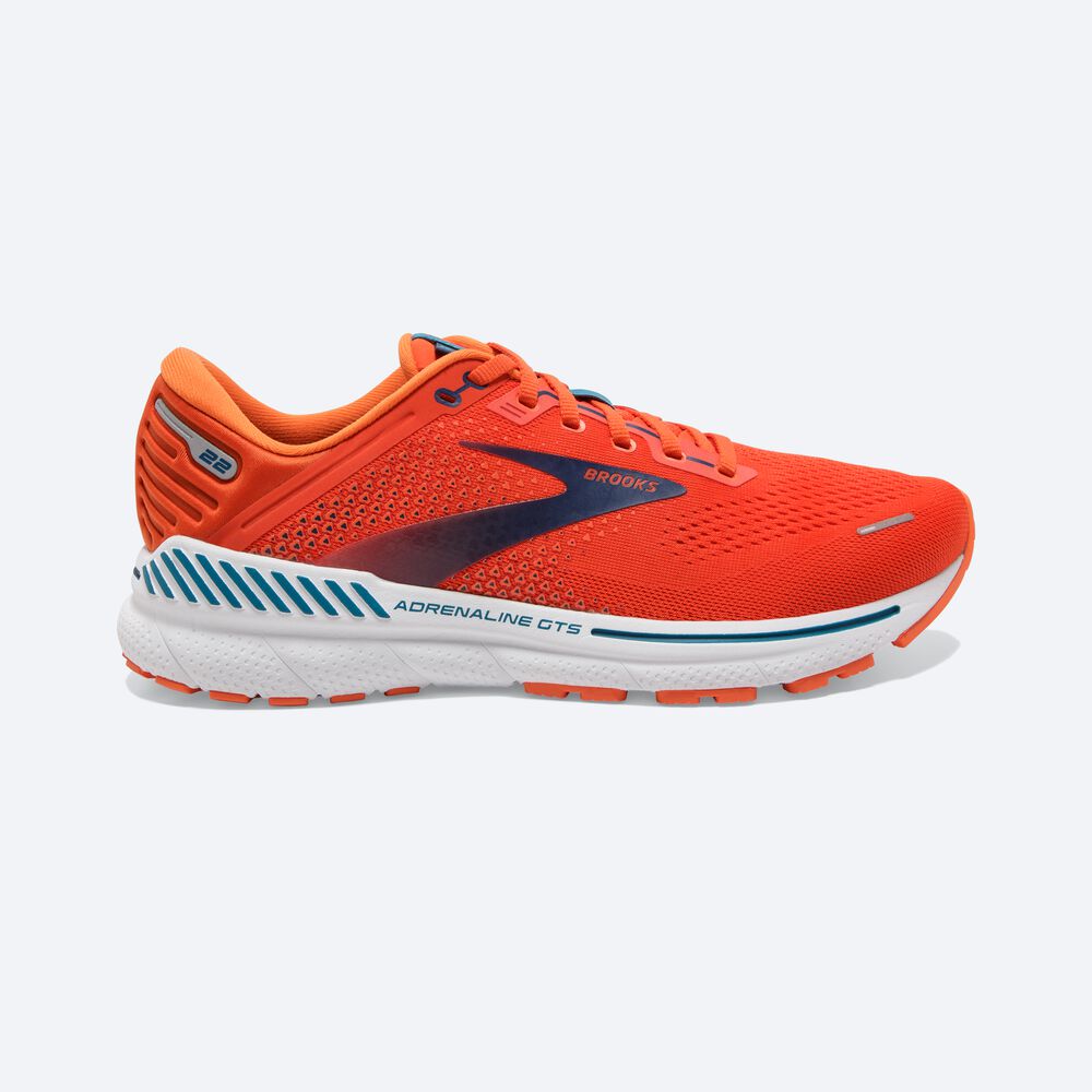 Brooks Adrenaline GTS 22 Erkek Koşu Ayakkabısı Turuncu | TR-061284