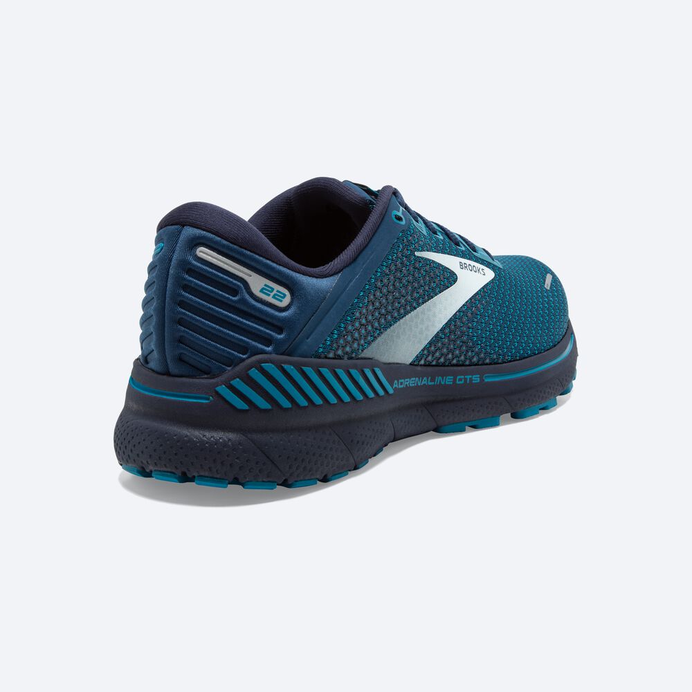 Brooks Adrenaline GTS 22 Erkek Koşu Ayakkabısı Kahverengi/Turkuaz/Gri | TR-094168