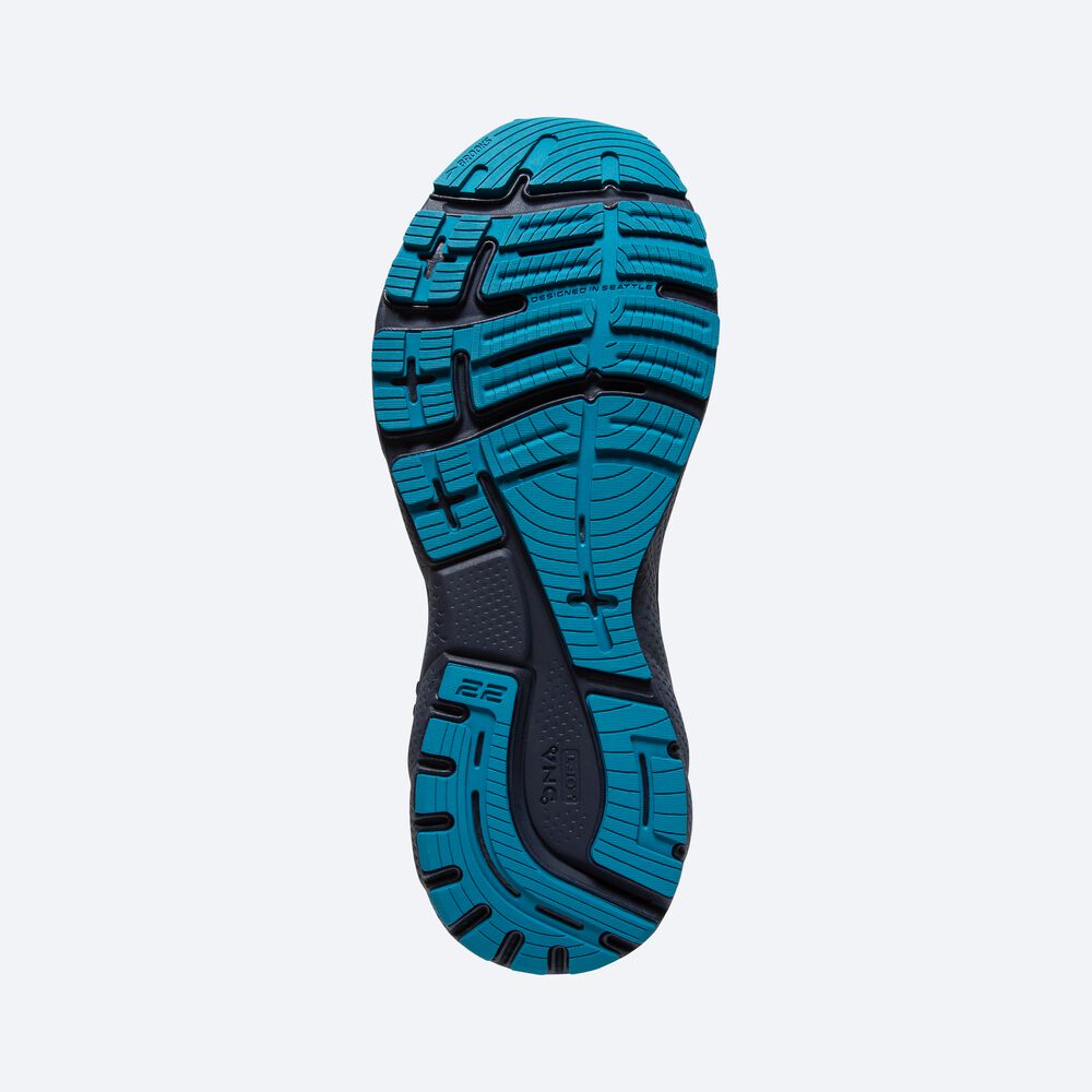 Brooks Adrenaline GTS 22 Erkek Koşu Ayakkabısı Kahverengi/Turkuaz/Gri | TR-094168