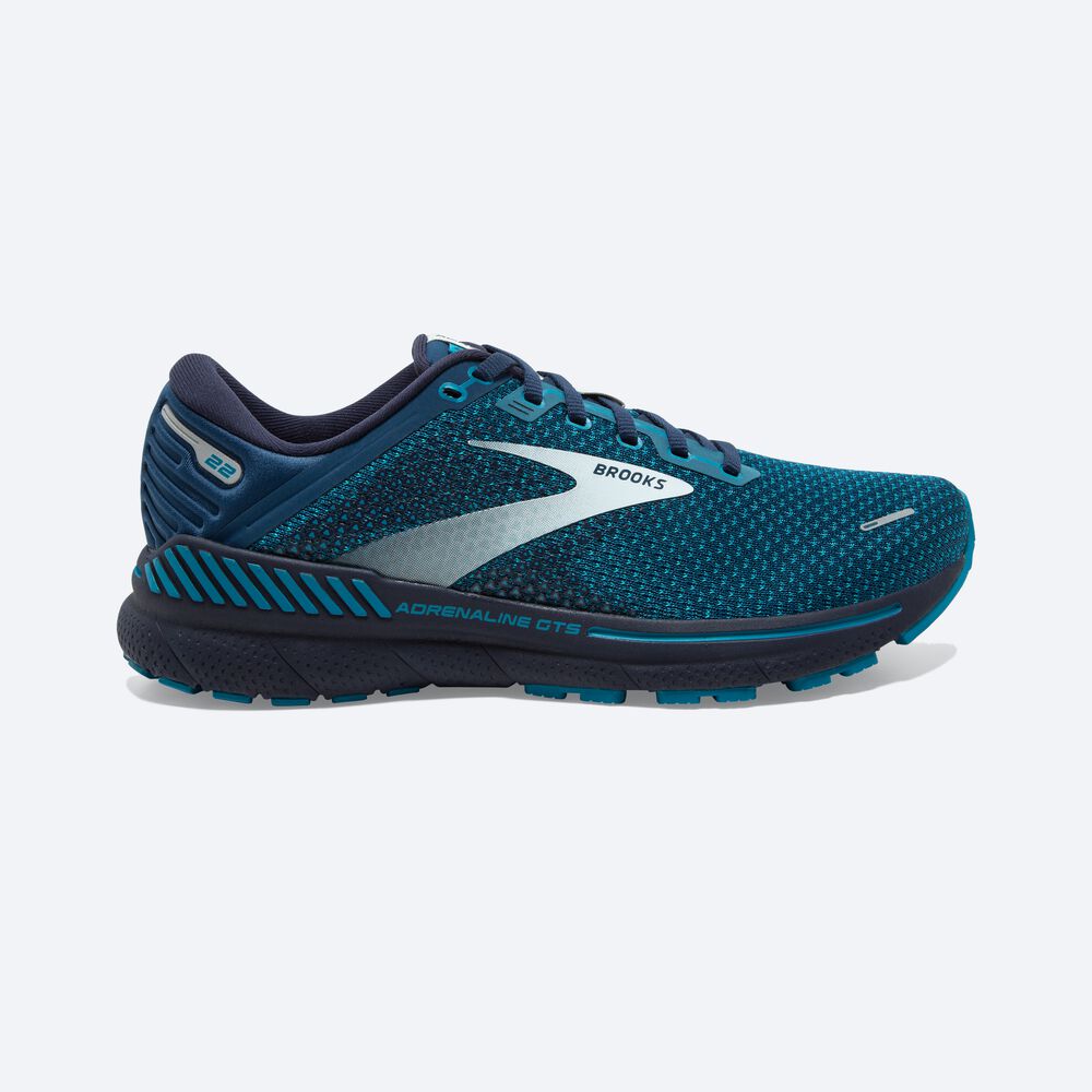 Brooks Adrenaline GTS 22 Erkek Koşu Ayakkabısı Kahverengi/Turkuaz/Gri | TR-094168