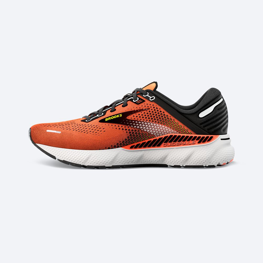 Brooks Adrenaline GTS 22 Erkek Koşu Ayakkabısı Turuncu/Siyah/Beyaz | TR-189634