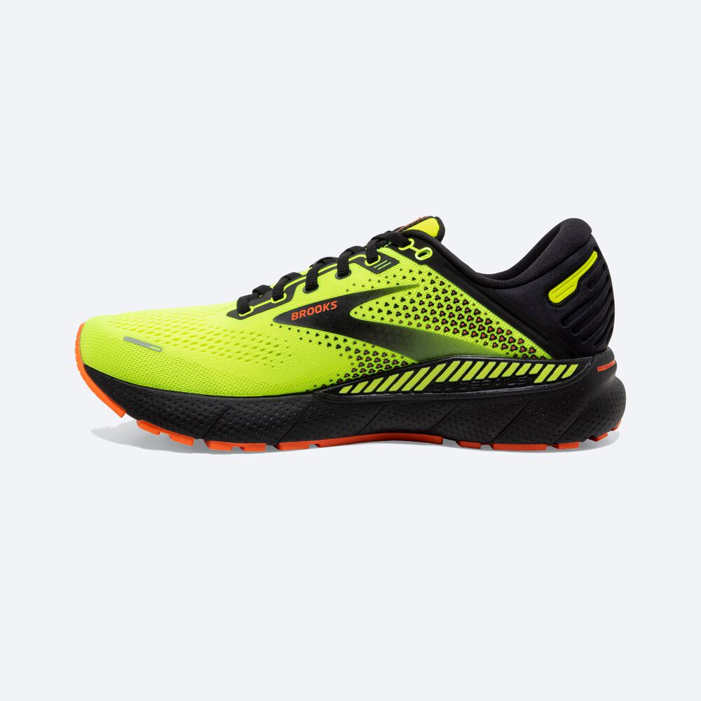 Brooks Adrenaline GTS 22 Erkek Koşu Ayakkabısı Sarı/Siyah | TR-271069