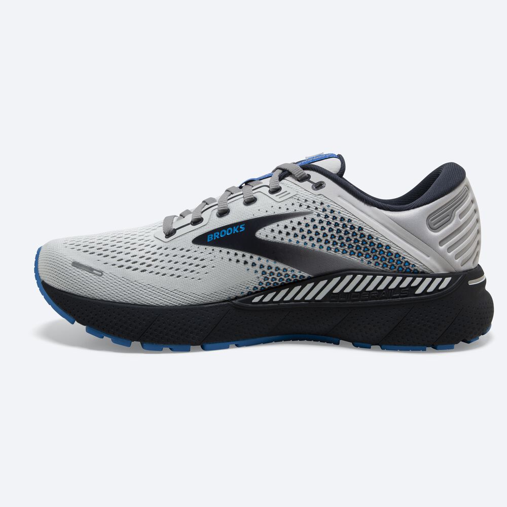 Brooks Adrenaline GTS 22 Erkek Koşu Ayakkabısı Gri/Mavi | TR-280174