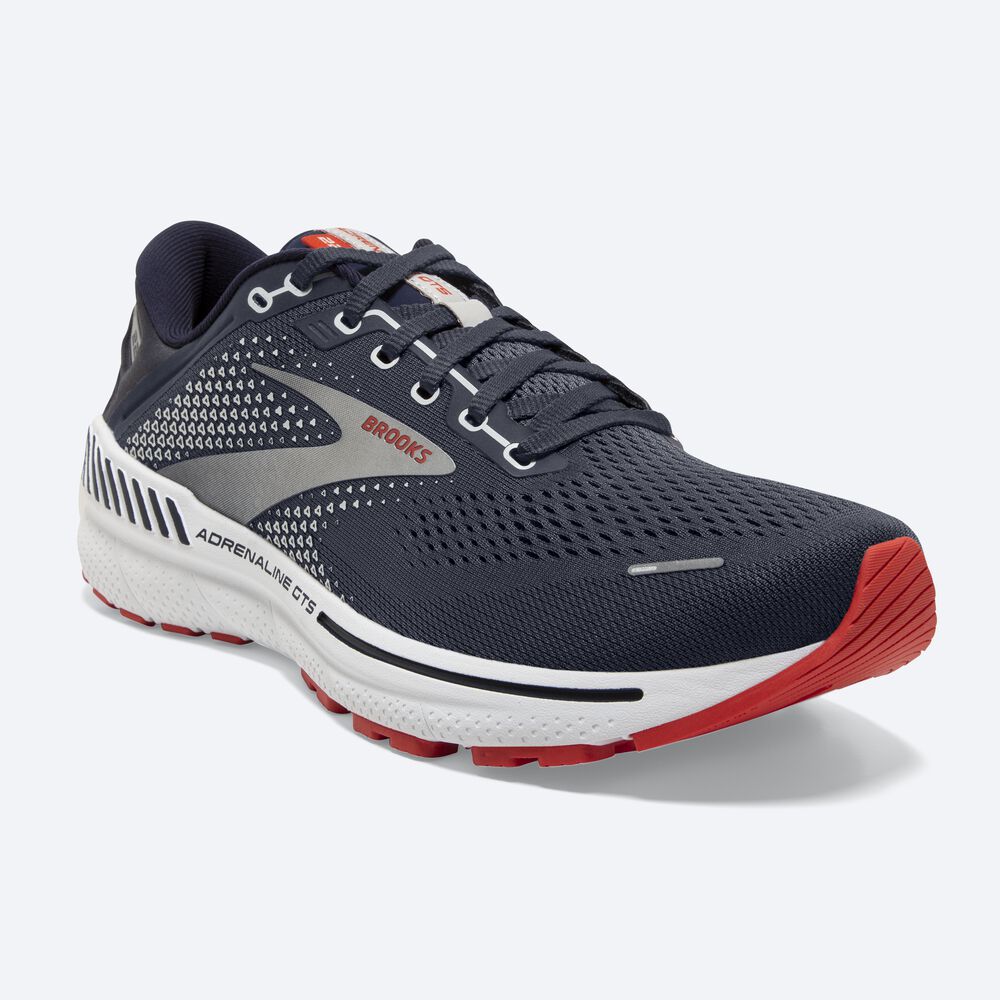 Brooks Adrenaline GTS 22 Erkek Koşu Ayakkabısı Lacivert | TR-405213