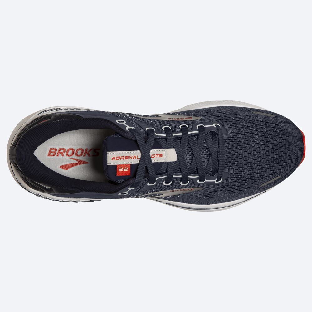 Brooks Adrenaline GTS 22 Erkek Koşu Ayakkabısı Lacivert | TR-405213