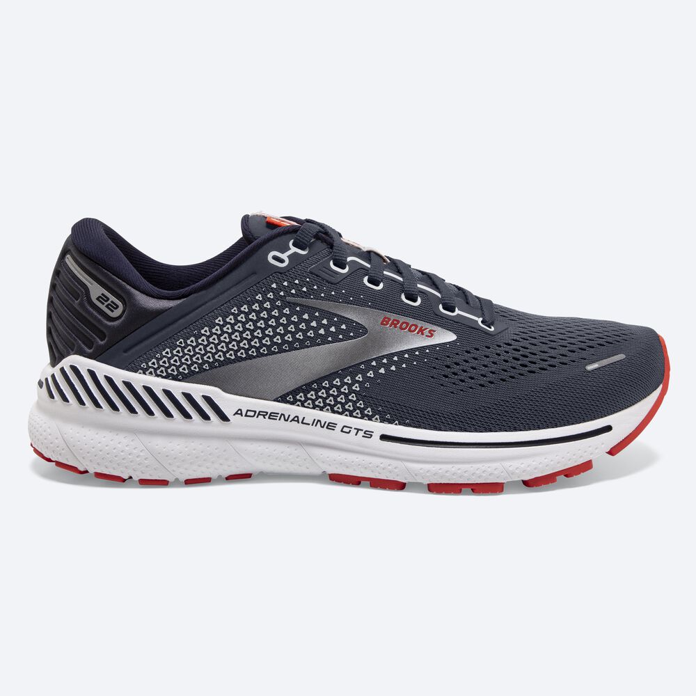 Brooks Adrenaline GTS 22 Erkek Koşu Ayakkabısı Lacivert | TR-405213