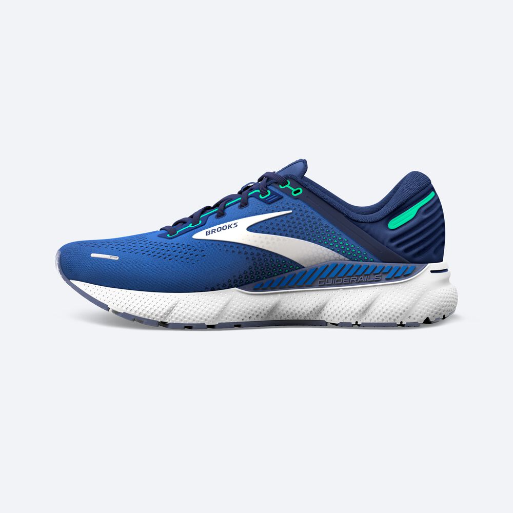 Brooks Adrenaline GTS 22 Erkek Koşu Ayakkabısı Mavi/Yeşil | TR-450162