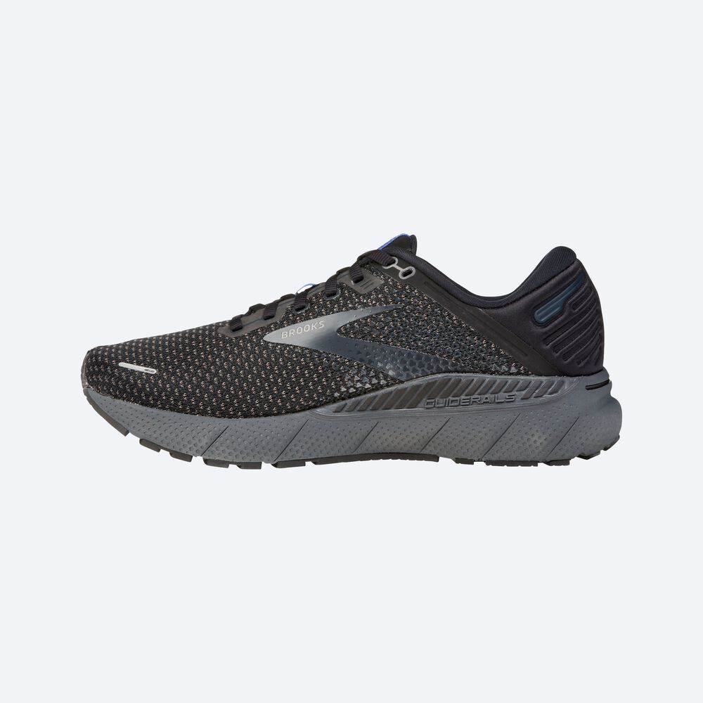 Brooks Adrenaline GTS 22 Erkek Koşu Ayakkabısı Siyah/Mavi | TR-461972