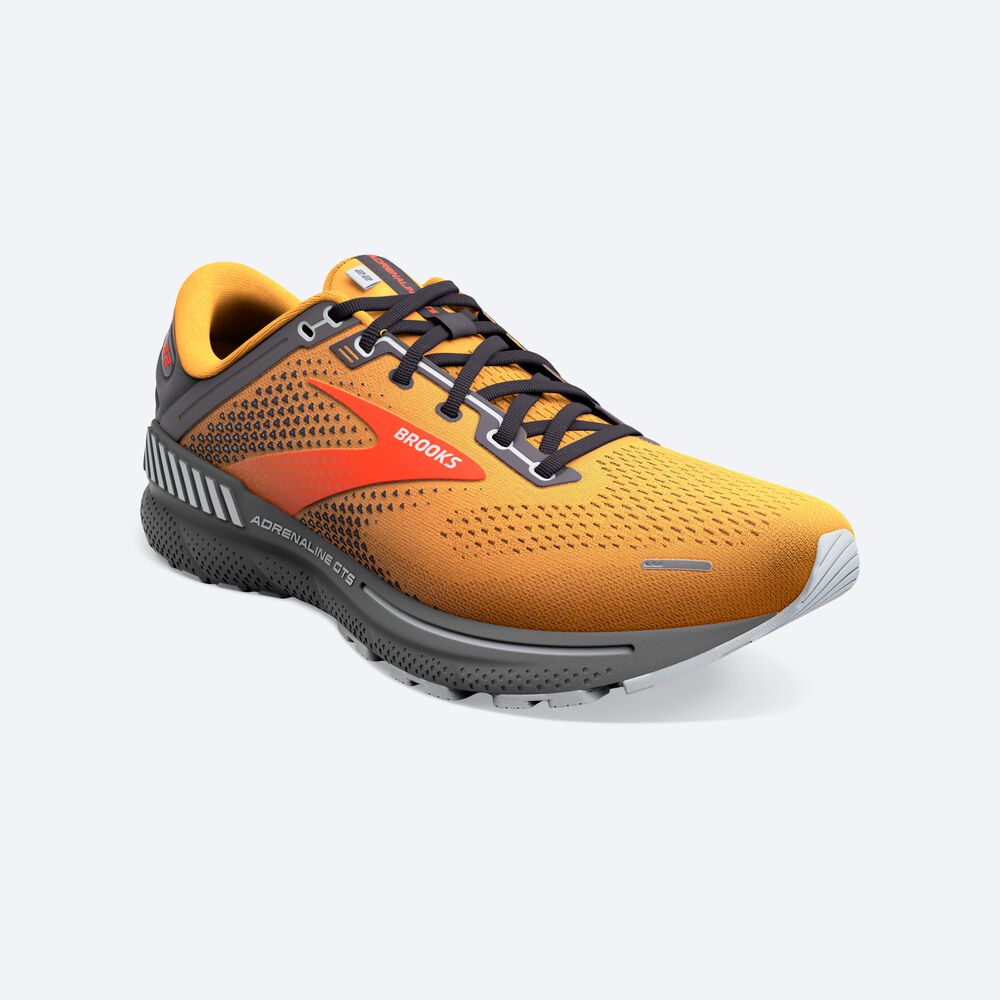 Brooks Adrenaline GTS 22 Erkek Koşu Ayakkabısı Turuncu | TR-489015