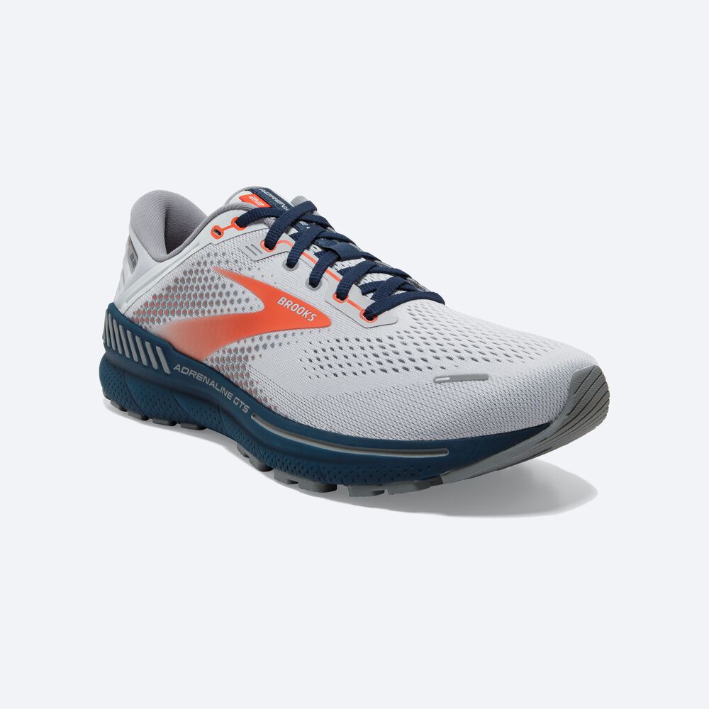 Brooks Adrenaline GTS 22 Erkek Koşu Ayakkabısı Kırmızı/Kahverengi | TR-647315