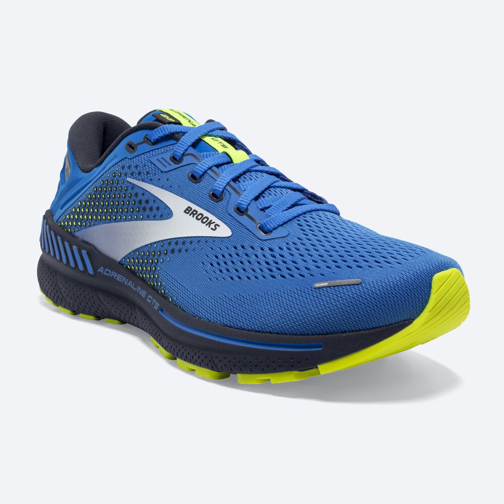 Brooks Adrenaline GTS 22 Erkek Koşu Ayakkabısı Mavi | TR-734856