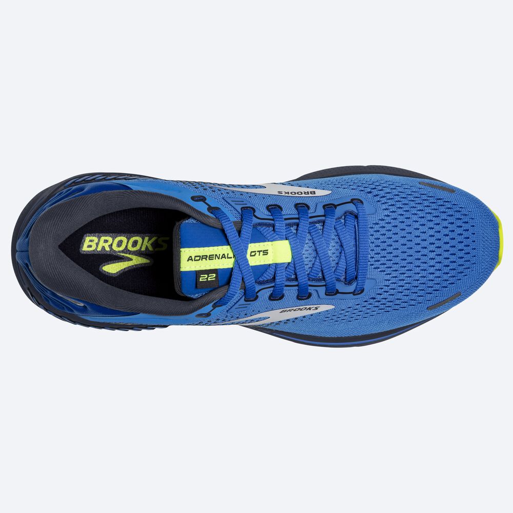 Brooks Adrenaline GTS 22 Erkek Koşu Ayakkabısı Mavi | TR-734856