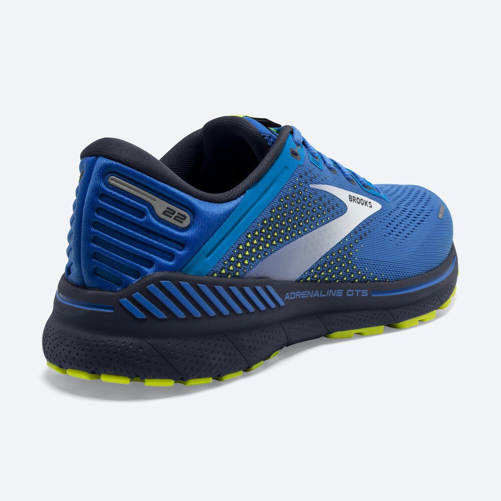 Brooks Adrenaline GTS 22 Erkek Koşu Ayakkabısı Mavi | TR-734856