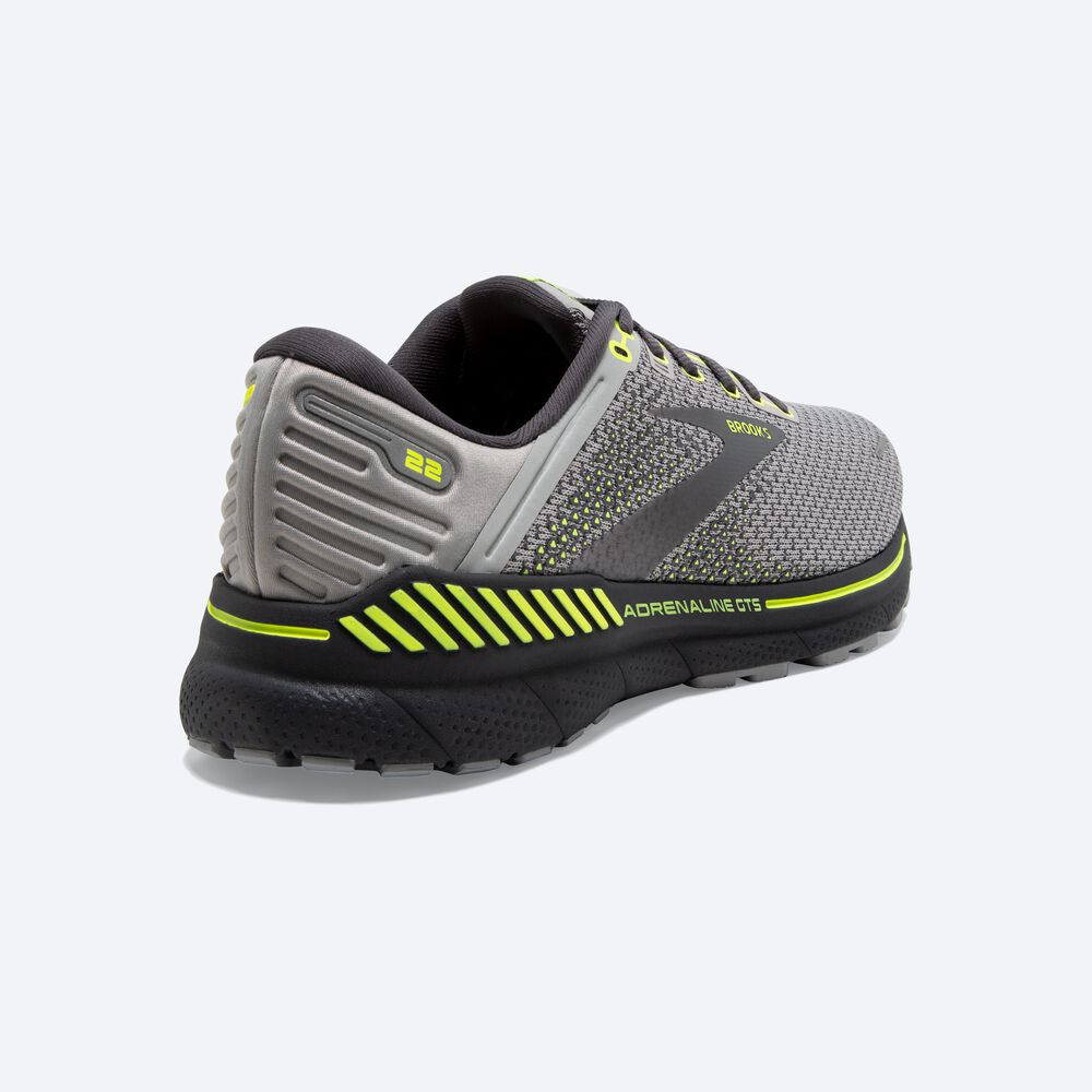 Brooks Adrenaline GTS 22 Erkek Koşu Ayakkabısı Gri | TR-960412