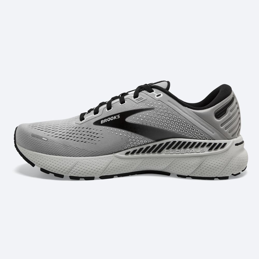 Brooks Adrenaline GTS 22 Erkek Koşu Ayakkabısı Gri/Siyah | TR-987035