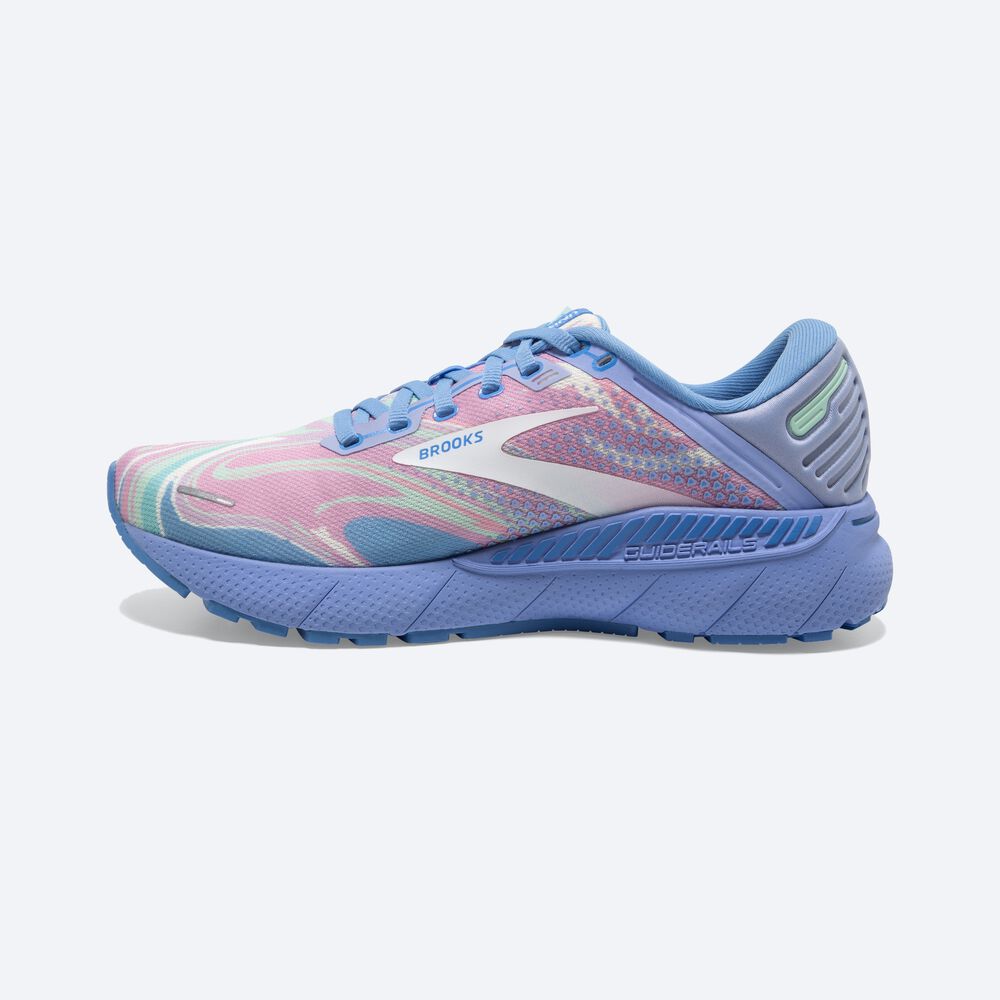 Brooks Adrenaline GTS 22 Kadın Koşu Ayakkabısı Mavi/Beyaz | TR-084196