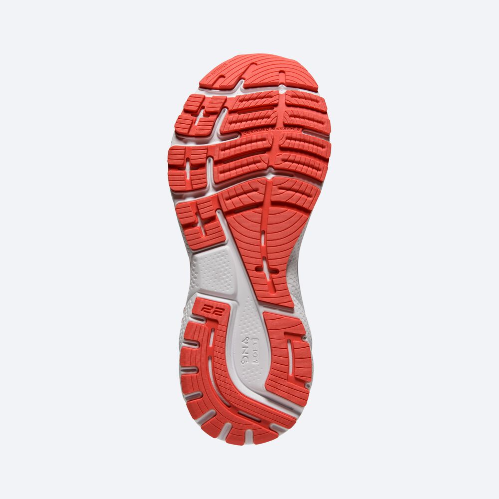 Brooks Adrenaline GTS 22 Kadın Koşu Ayakkabısı Mercan/Beyaz | TR-165708