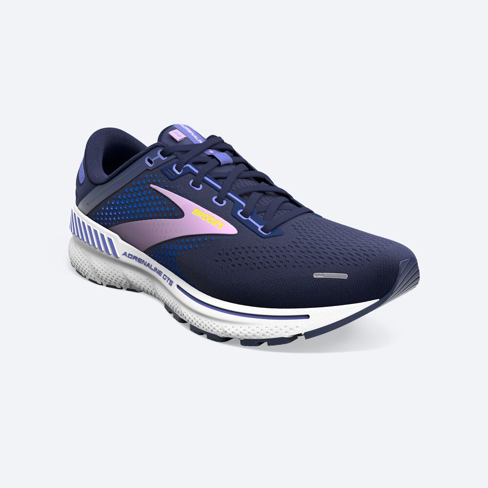 Brooks Adrenaline GTS 22 Kadın Koşu Ayakkabısı Lacivert/Mavi | TR-218069