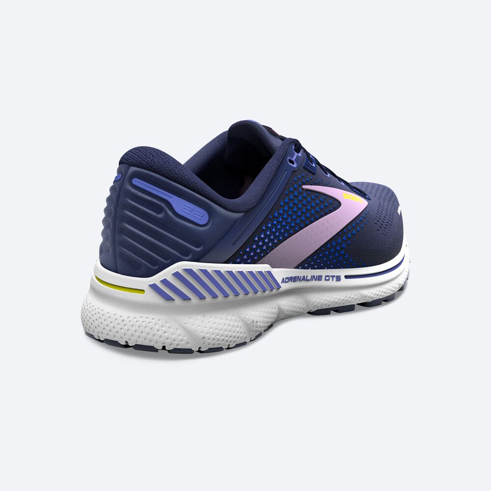 Brooks Adrenaline GTS 22 Kadın Koşu Ayakkabısı Lacivert/Mavi | TR-218069