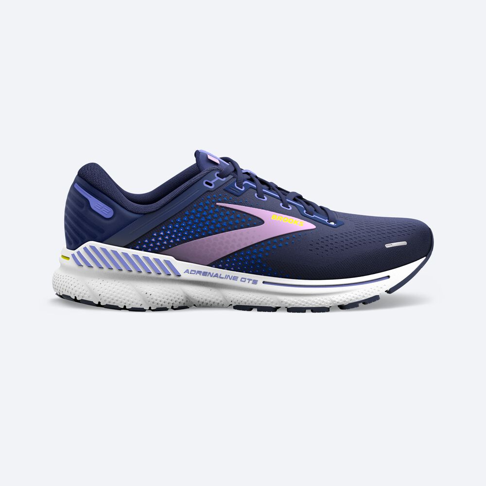 Brooks Adrenaline GTS 22 Kadın Koşu Ayakkabısı Lacivert/Mavi | TR-218069