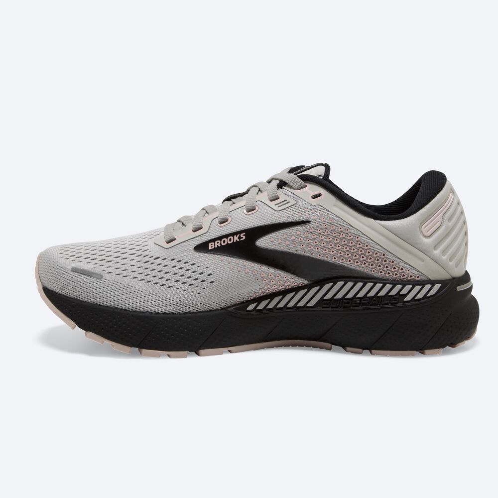 Brooks Adrenaline GTS 22 Kadın Koşu Ayakkabısı Gri/Pembe/Siyah | TR-278943