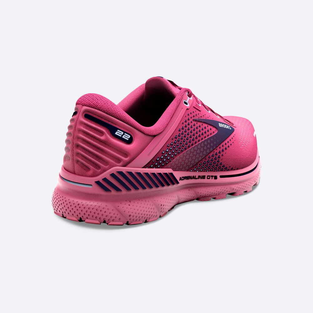 Brooks Adrenaline GTS 22 Kadın Koşu Ayakkabısı Pembe/Lacivert/Mavi | TR-306529