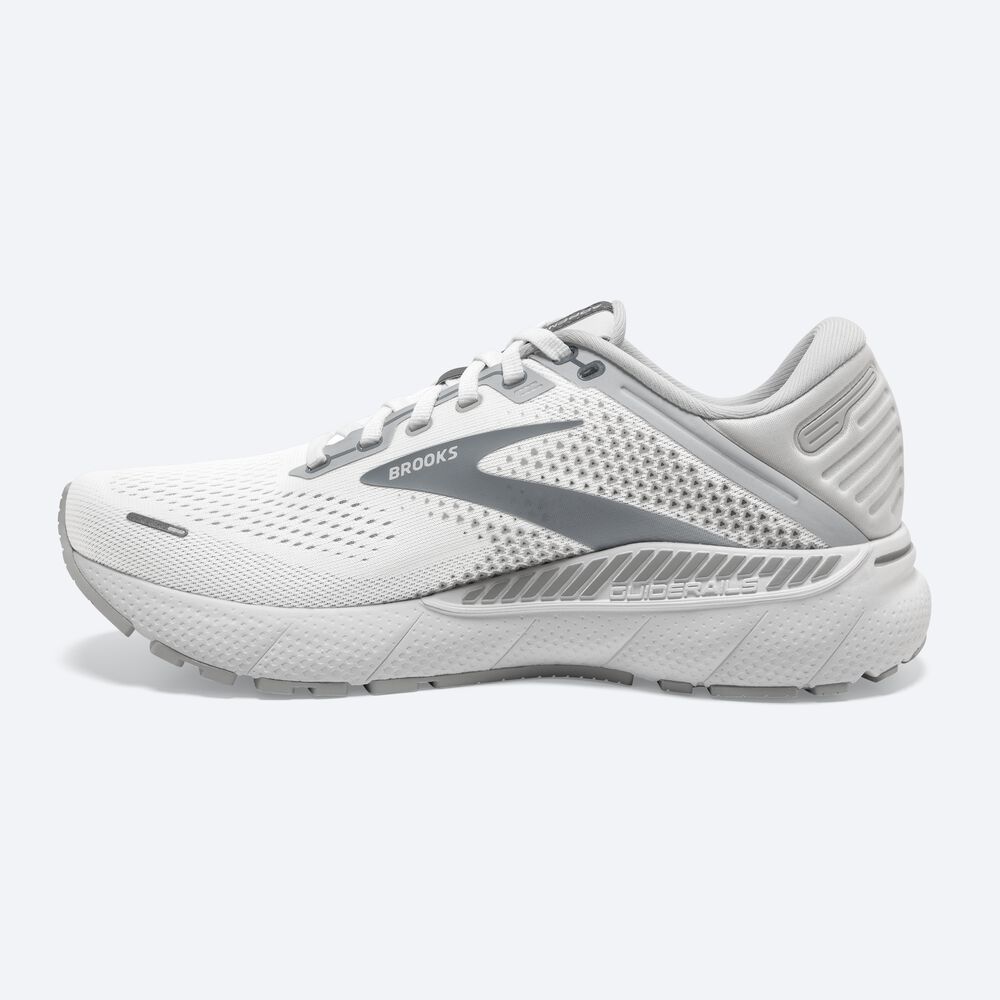 Brooks Adrenaline GTS 22 Kadın Koşu Ayakkabısı Beyaz/Gri | TR-370425