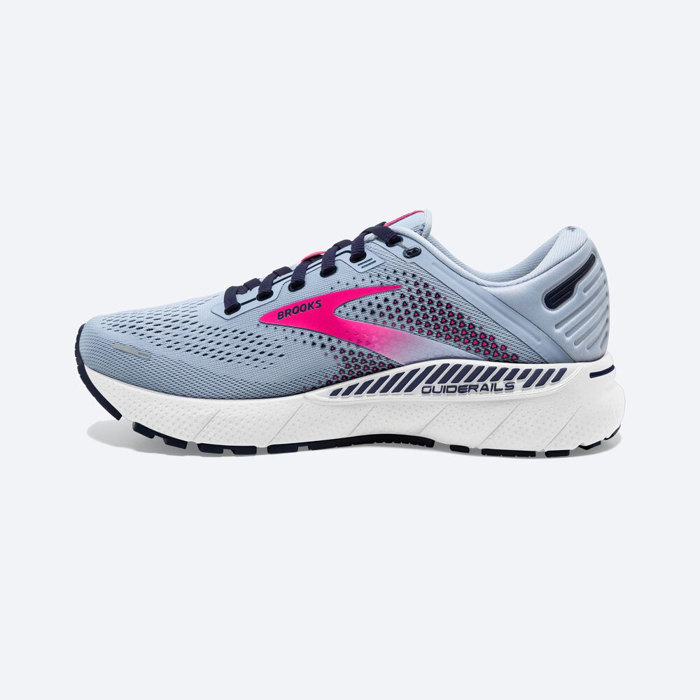 Brooks Adrenaline GTS 22 Kadın Koşu Ayakkabısı Mavi/Lacivert/Pembe | TR-410297