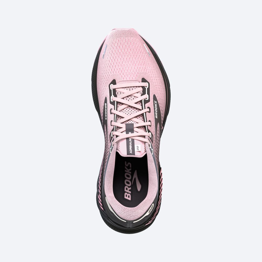 Brooks Adrenaline GTS 22 Kadın Koşu Ayakkabısı Pembe/Siyah | TR-461352