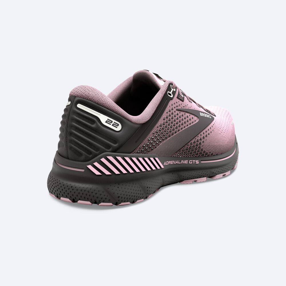 Brooks Adrenaline GTS 22 Kadın Koşu Ayakkabısı Pembe/Siyah | TR-461352