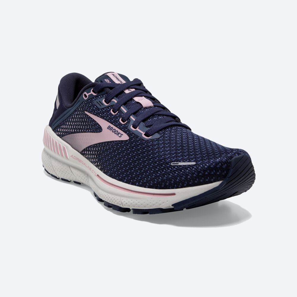 Brooks Adrenaline GTS 22 Kadın Koşu Ayakkabısı Lacivert | TR-476892