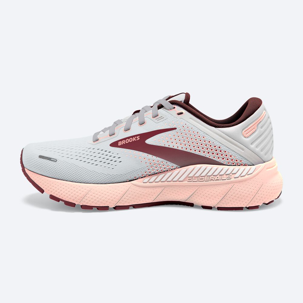 Brooks Adrenaline GTS 22 Kadın Koşu Ayakkabısı Gri/Pembe/Kahverengi | TR-492758