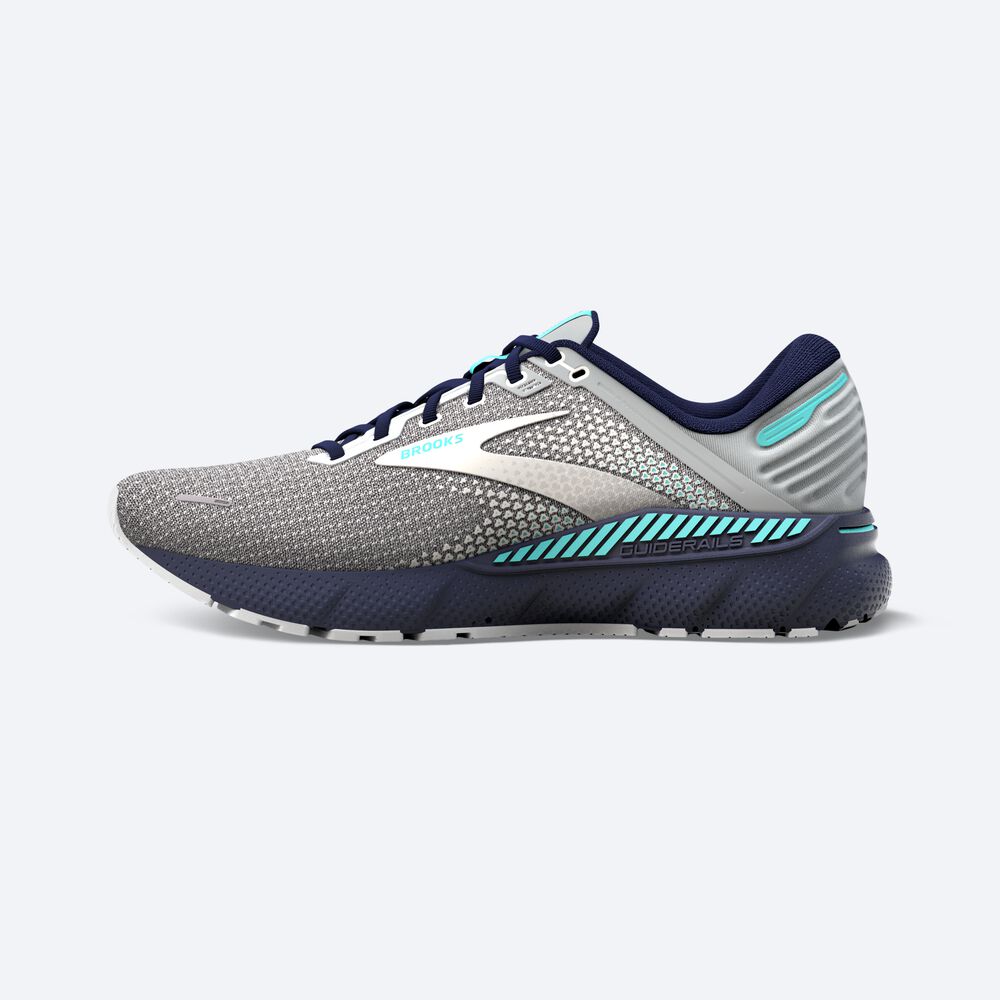 Brooks Adrenaline GTS 22 Kadın Koşu Ayakkabısı Gri/Lacivert | TR-605297