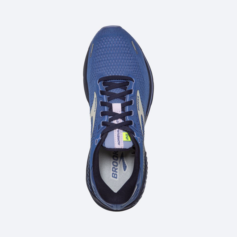 Brooks Adrenaline GTS 22 Kadın Koşu Ayakkabısı Mavi/Mor | TR-852693