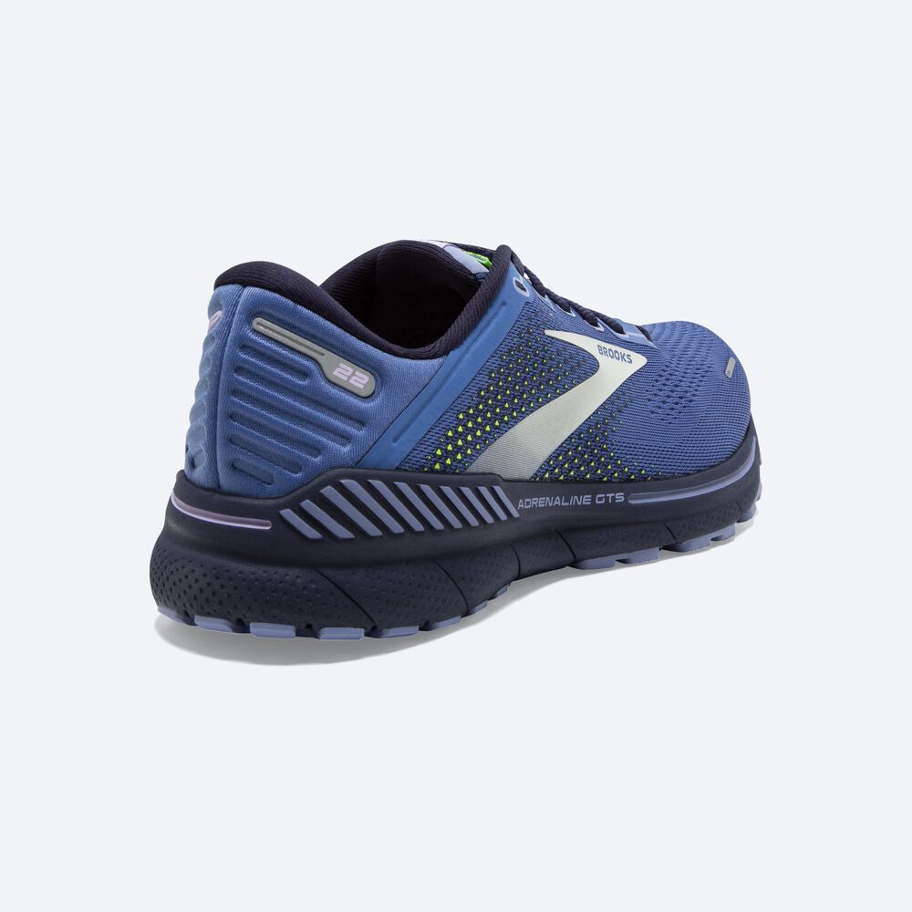 Brooks Adrenaline GTS 22 Kadın Koşu Ayakkabısı Mavi/Mor | TR-852693