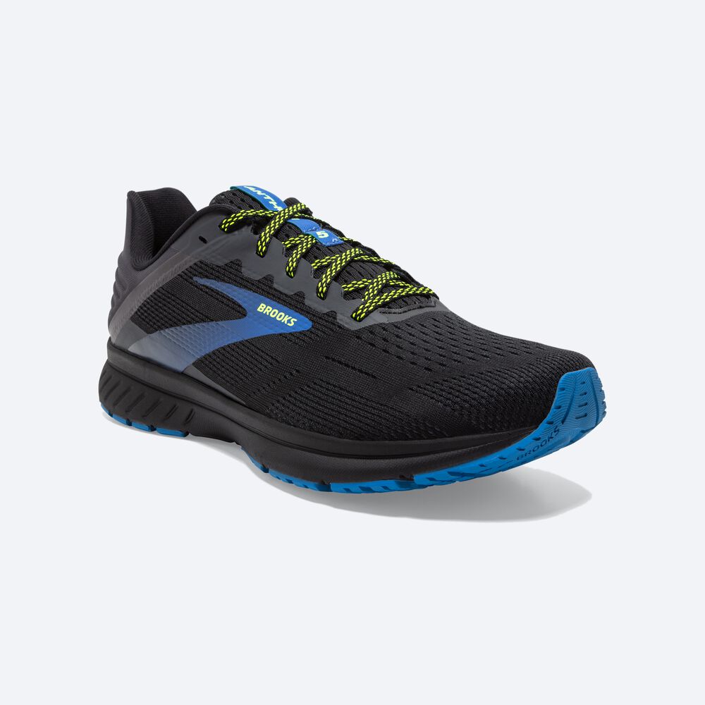 Brooks Anthem 5 Erkek Koşu Ayakkabısı Siyah/Mavi | TR-801423