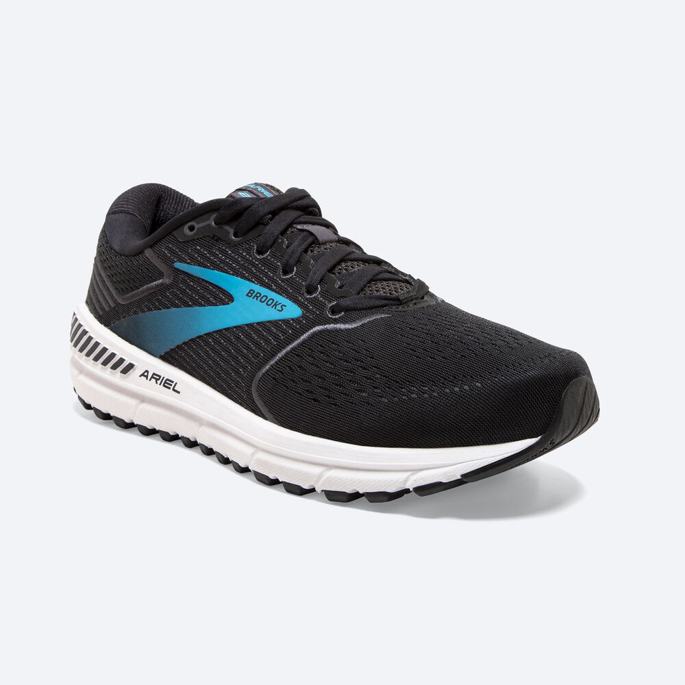 Brooks Ariel '20 Kadın Koşu Ayakkabısı Siyah/Mavi | TR-035267