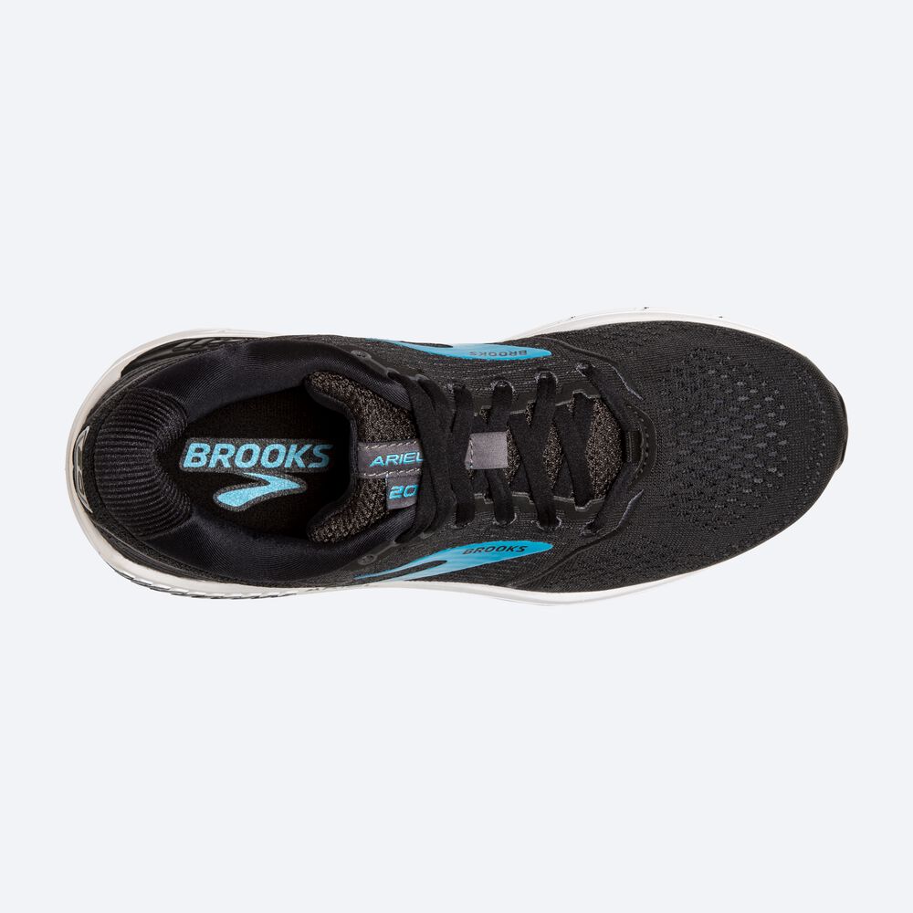 Brooks Ariel '20 Kadın Koşu Ayakkabısı Siyah/Mavi | TR-035267