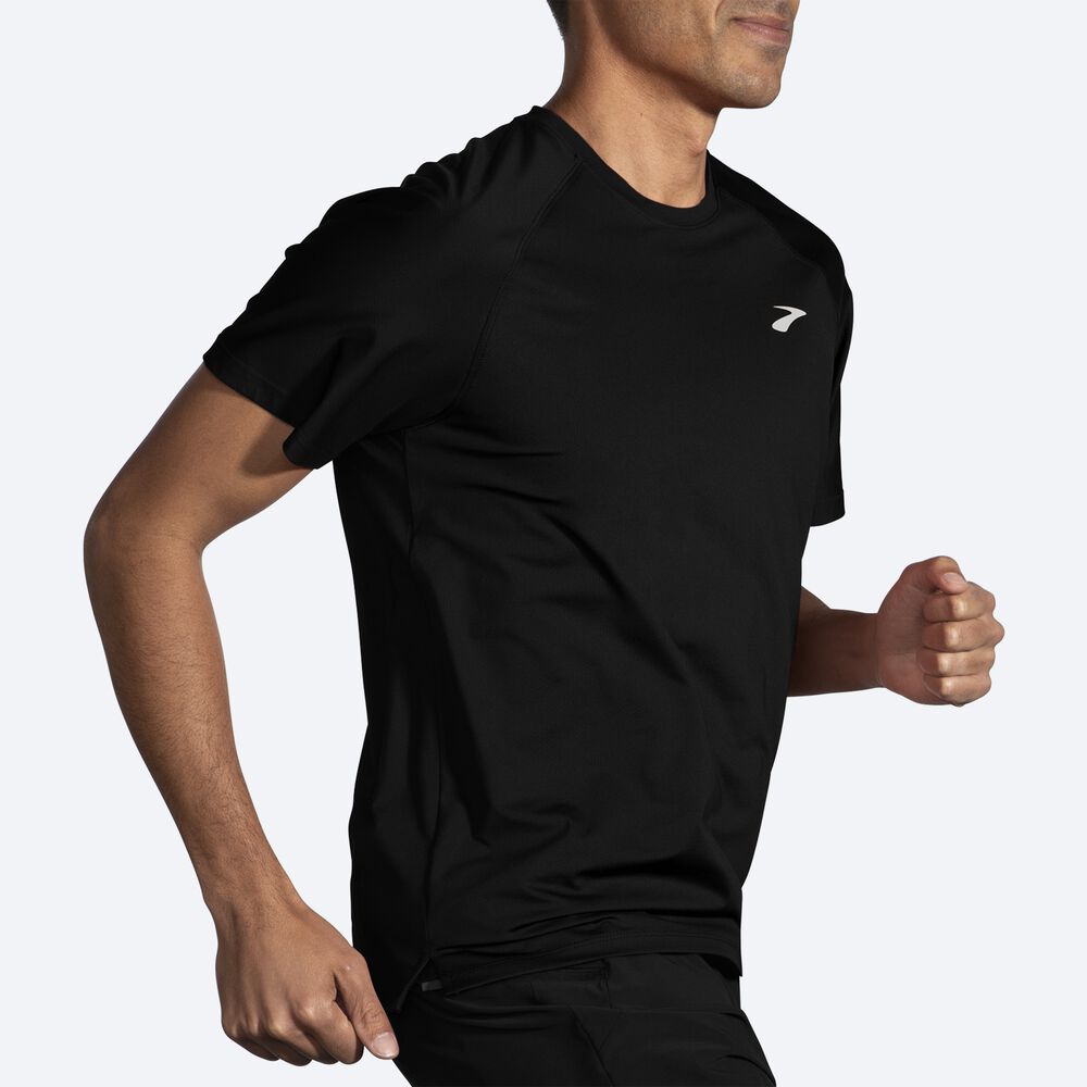 Brooks Atmosphere Short Sleeve 2.0 Erkek Tişört Siyah | TR-507632