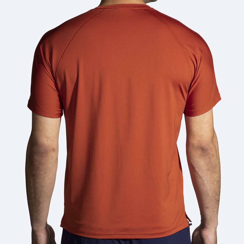 Brooks Atmosphere Short Sleeve 2.0 Erkek Tişört Kırmızı | TR-635840