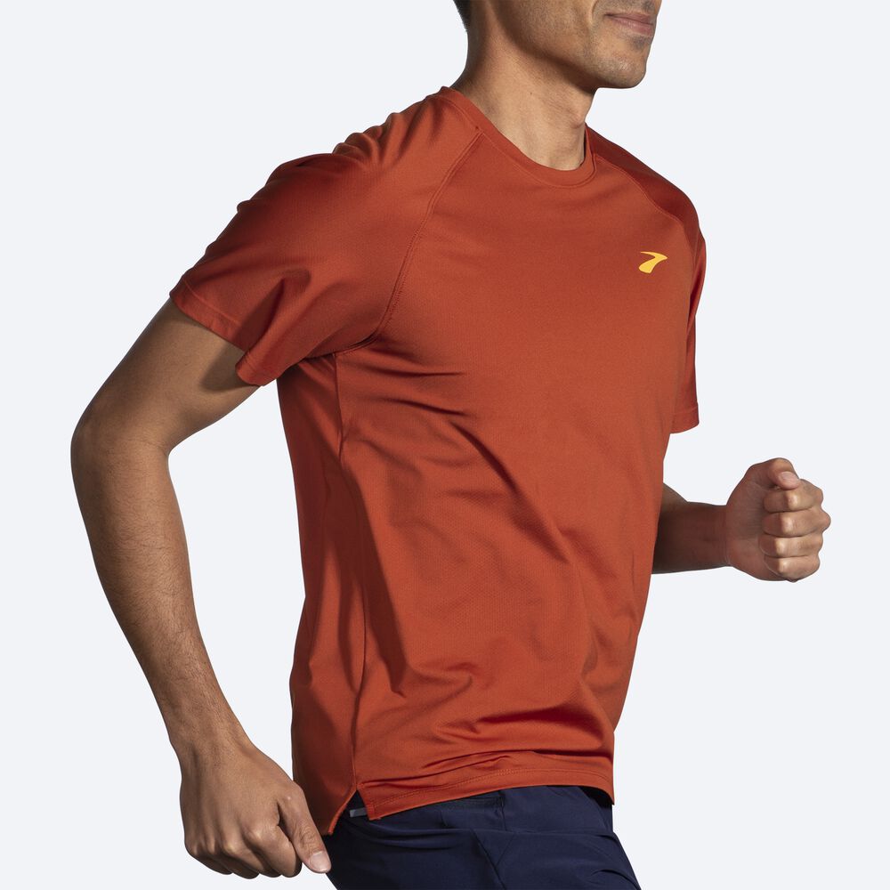 Brooks Atmosphere Short Sleeve 2.0 Erkek Tişört Kırmızı | TR-635840