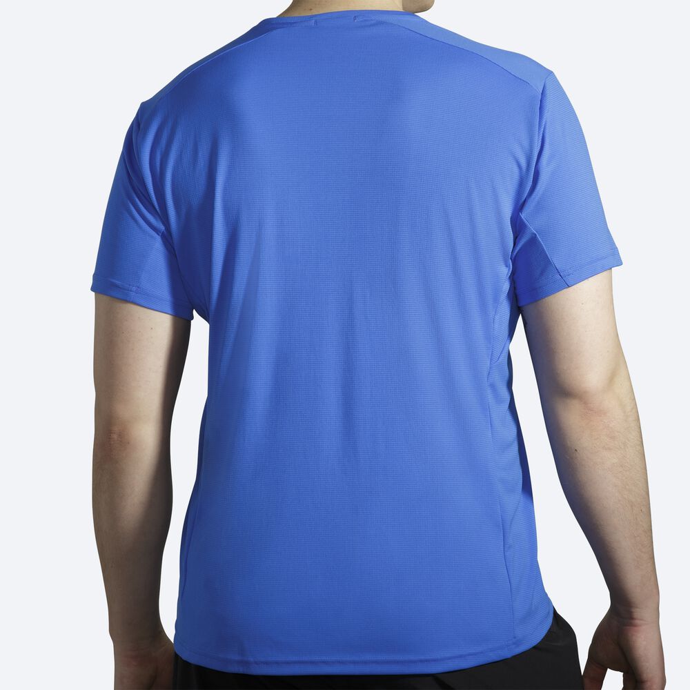 Brooks Atmosphere Short Sleeve Erkek Tişört Mavi | TR-954201