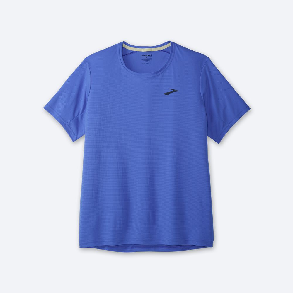 Brooks Atmosphere Short Sleeve Erkek Tişört Mavi | TR-954201