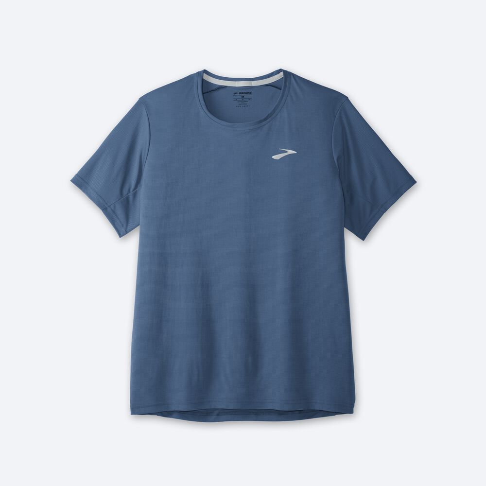 Brooks Atmosphere Short Sleeve Erkek Tişört Mavi | TR-954703