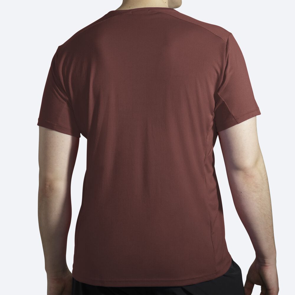 Brooks Atmosphere Short Sleeve Erkek Tişört Çikolata | TR-976508